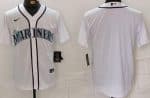 Seattle Mariners Blank White Cool Base Jersey