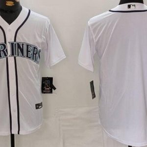 Seattle Mariners Blank White Cool Base Jersey