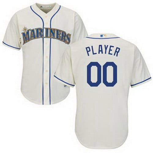 Seattle Mariners Customized Gream Cool Base Jersey