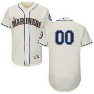 Seattle Mariners Customized Gream FlexBase Jersey
