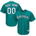 Seattle Mariners Customized Green Cool Base Jersey
