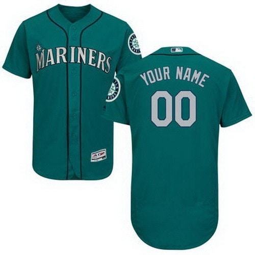 Seattle Mariners Customized Green FlexBase Jersey