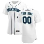 Seattle Mariners Customized White 2020 FlexBase Jersey