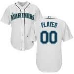 Seattle Mariners Customized White Cool Base Jersey