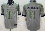 Seattle Seahawks #11 Jaxon Smith Njigba Limited Gray Rivalries FUSE Vapor Jersey