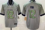 Seattle Seahawks #12 Fan Limited Gray Rivalries FUSE Vapor Jersey