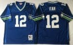 Seattle Seahawks #12 Fan Navy Throwback Jersey