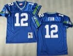 Seattle Seahawks #12 Fan Navy Throwback Jersey