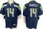 Seattle Seahawks #14 Sam Darnold Limited Navy Vapor Jersey
