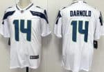 Seattle Seahawks #14 Sam Darnold Limited White Vapor Jersey