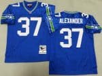 Seattle Seahawks #37 Shaun Alexander Navy 2000 Throwback Jersey