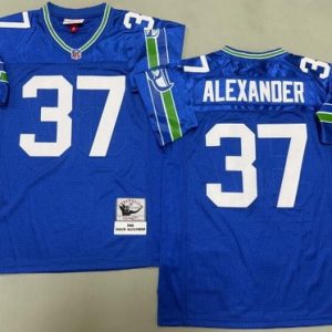 Seattle Seahawks #37 Shaun Alexander Navy 2000 Throwback Jersey