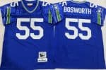 Seattle Seahawks #55 Brian Bosworth Blue 1987 Throwback Jersey