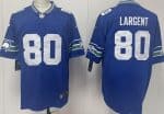 Seattle Seahawks #80 Steve Largent Limited Blue Throwback Vapor Jersey