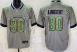 Seattle Seahawks #80 Steve Largent Limited Gray Rivalries FUSE Vapor Jersey