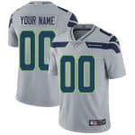 Seattle Seahawks Customized Limited Gray Vapor Untouchable Jersey