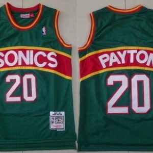 Seattle Sonics #20 Gary Payton Green 1995 Hollywood Classic Swingman Jersey
