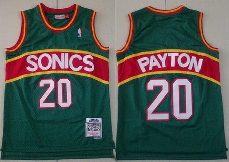 Seattle Sonics #20 Gary Payton Green 1995 Hollywood Classic Swingman Jersey