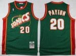 Seattle Sonics #20 Gary Payton Green 1995 Throwback Swingman Jersey