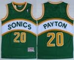 Seattle Sonics #20 Gary Payton Green Throwback Swingman Jersey