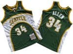 Seattle Sonics #34 Ray Allen Green 2006 Throwback Swingman Jersey