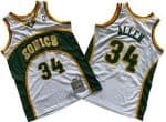 Seattle Sonics #34 Ray Allen White 2006 Throwback Swingman Jersey