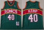 Seattle Sonics #40 Shawn Kemp Green 1994 Throwback Swingman Jersey