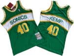 Seattle Sonics #40 Shawn Kemp Green Throwback Swingman Jersey