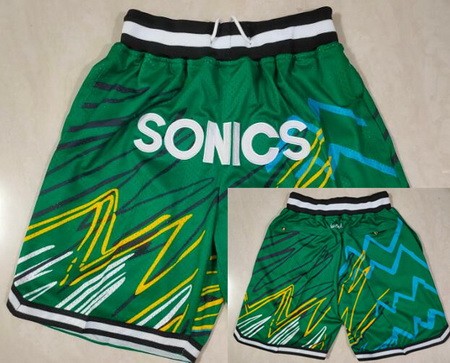 Seattle Sonics Green Just Don Shorts