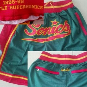 Seattle Sonics Green Just Don Throwback Swingman Shorts