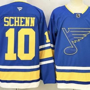 St Louis Blues #10 Brayden Schenn Light Blue Authentic Jersey