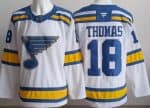 St Louis Blues #18 Robert Thomas White Authentic Jersey