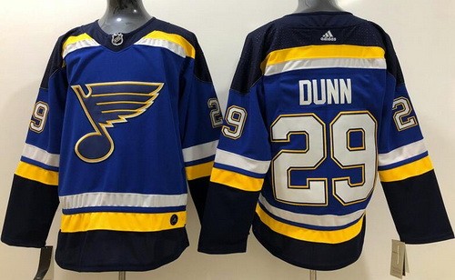 St Louis Blues #29 Vince Dunn Blue Jersey