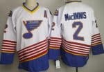 St Louis Blues #2 Al Macinnis White Retro Jersey