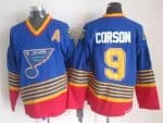 St Louis Blues #9 Doug Gilmour Blue Retro Jersey