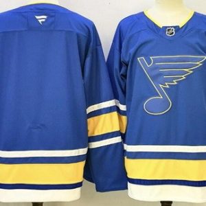 St Louis Blues Blank Light Blue Authentic Jersey