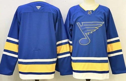 St Louis Blues Blank Light Blue Authentic Jersey