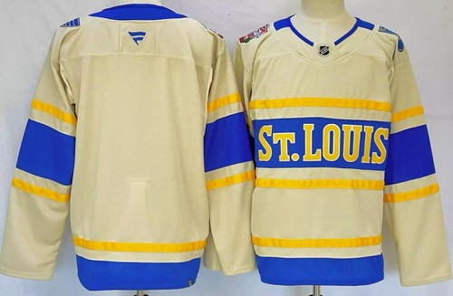 St Louis Blues Cream 2025 Winter Classic Authentic Jersey