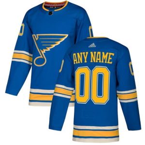 St Louis Blues Customized Blue Alternate Authentic Jersey