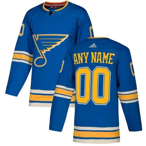 St Louis Blues Customized Blue Alternate Authentic Jersey