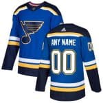 St Louis Blues Customized Blue Authentic Jersey