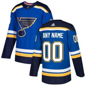 St Louis Blues Customized Blue Authentic Jersey