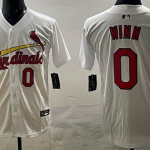 St Louis Cardinals #0 Masyn Winn White Limited Jersey