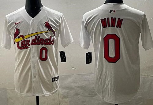 St Louis Cardinals #0 Masyn Winn White Limited Jersey