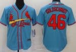 St Louis Cardinals #46 Paul Goldschmidt Blue 2020 Cool Base Jersey