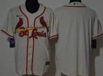 St Louis Cardinals Blank Cream 2020 Cool Base Jersey