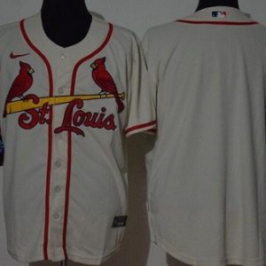 St Louis Cardinals Blank Cream 2020 Cool Base Jersey