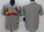 St Louis Cardinals Blank Gray Cool Base Jersey