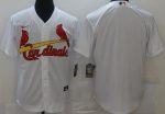St Louis Cardinals Blank White Cool Base Jersey
