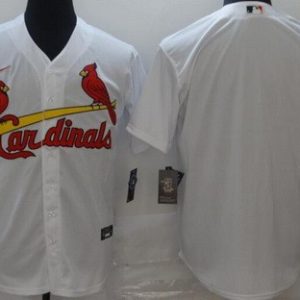 St Louis Cardinals Blank White Cool Base Jersey